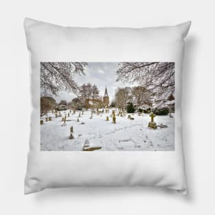 All Saints church in the snow Pillow