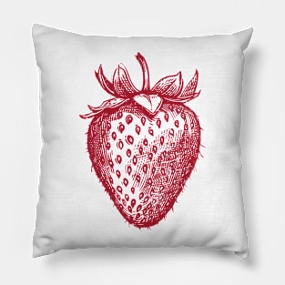 Strawberry Fruit Retro Pillow