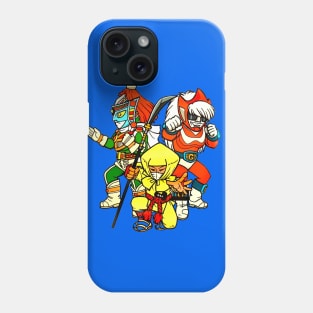 Go! Greenman, Godman & Kotaro Ushiwaka Phone Case