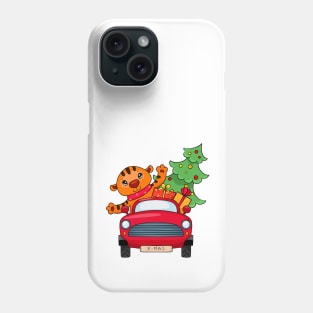 baby tiger in the car Phone Case