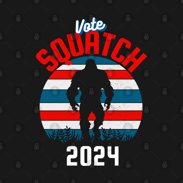 Vote Squatch 2024 by Delta V Art