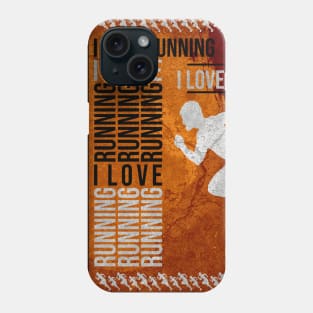 I love running, runner Phone Case