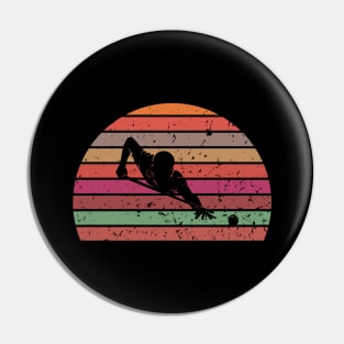 Billiards - vintage sunset design Pin