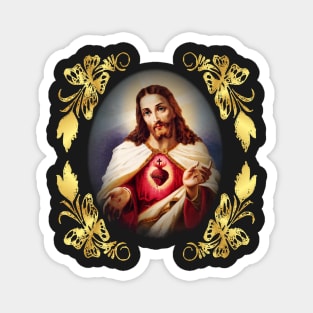 Sacred Heart of Jesus Catholic Detente Sagrado Corazon de Jesus Magnet