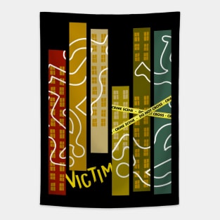 Crime Scene Victim Murder Mystery Dinner Tapestry