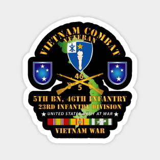 5th Bn 46th Infantry w VN SVC Magnet