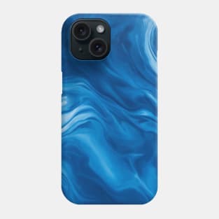 BLUE LIQUID MARBLE DESIGN, PHONE CASE Phone Case