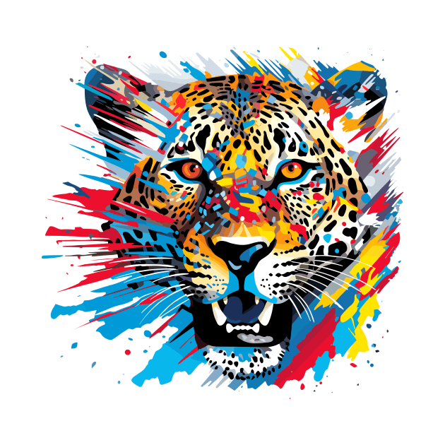 Panther Animal Freedom World Wildlife Wonder Abstract by Cubebox