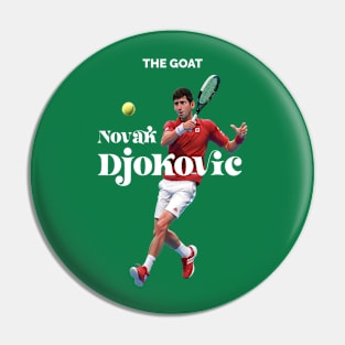 Djokovic 3D cartoon Pin