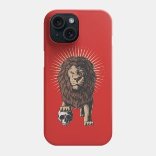 Lion body skull Phone Case