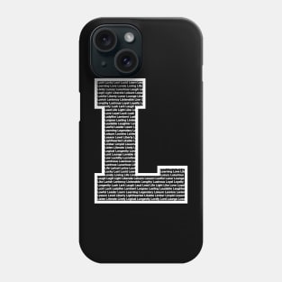 L White Phone Case