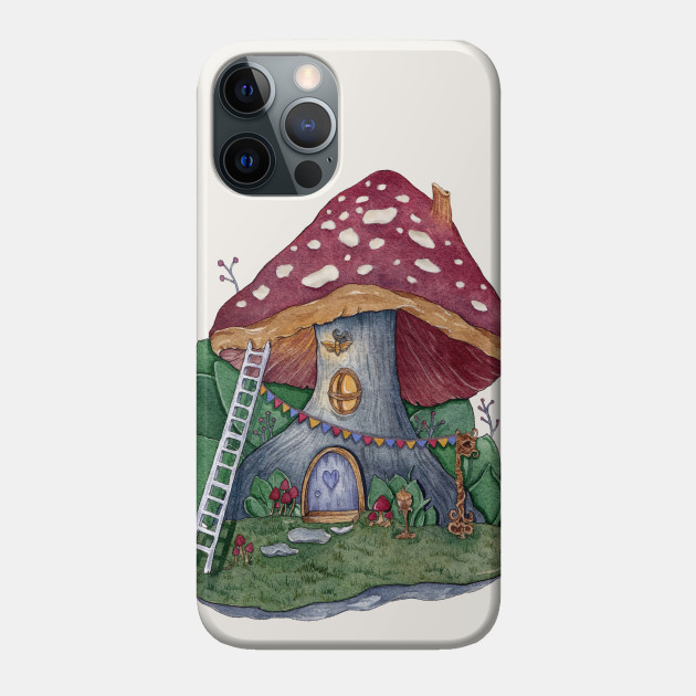 Mushroom House - Cottage - Phone Case