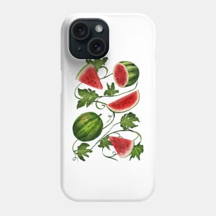 Watermelon and Vines Phone Case