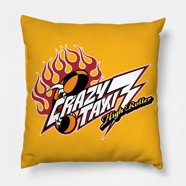 Crazy Taxi 3 Logo Pillow by ParaholiX