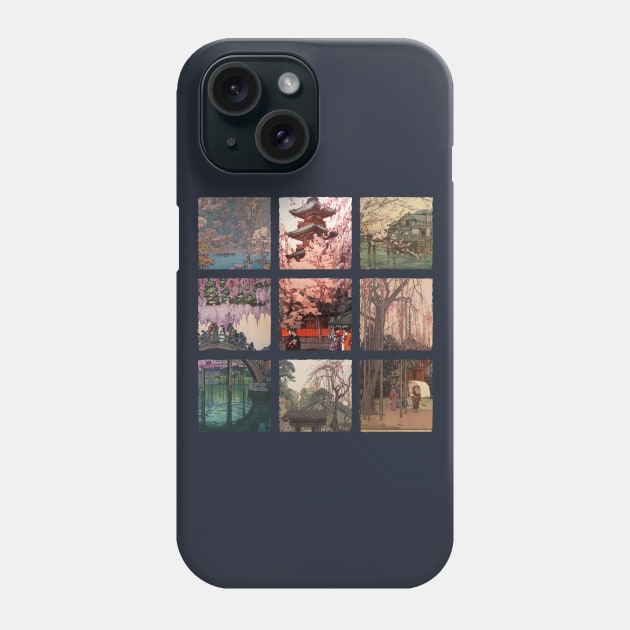 Ukiyo-e Collage: Hiroshi Yoshida Phone Case by Merch Sloth