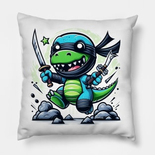 Ninja Dinosaur Pillow