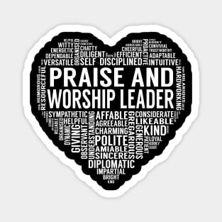 Praise And Worship Leader Heart Magnet