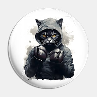 Boxer Cat Pin