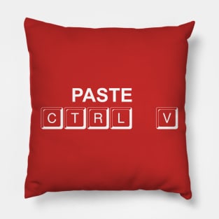 Control C and Control V Twin Designs Pillow