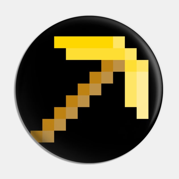 pickaxe gold Pin by Mamon