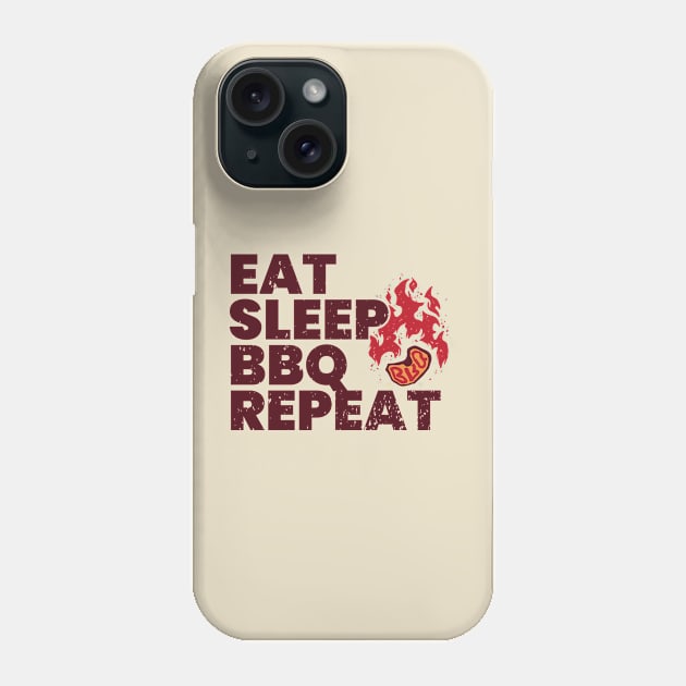 Eat Sleep BBQ! Phone Case by SUMAMARU