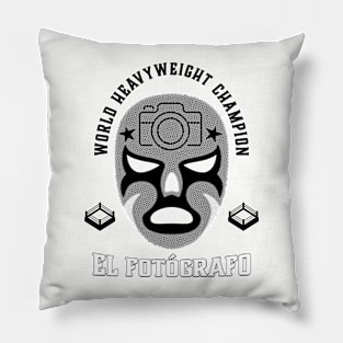 Lucha Libre Photographer Pillow