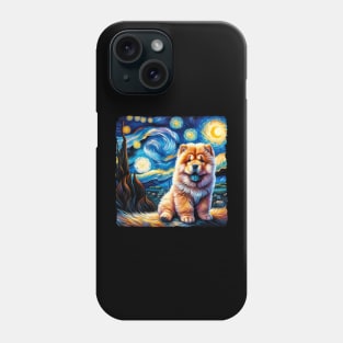 Starry Chow Chow Portrait - Dog Portrait Phone Case