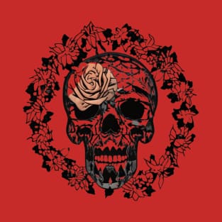 Skeleton Skull Art Design T-Shirt