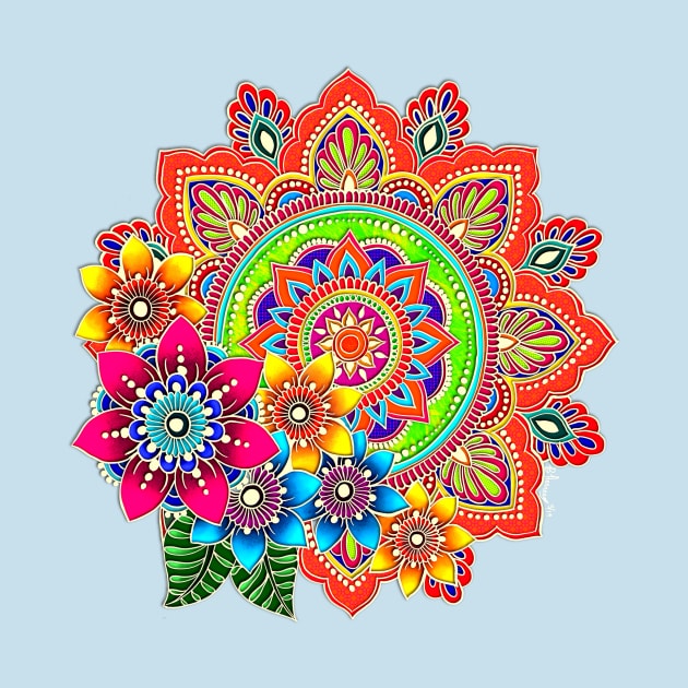 Springtime Mandala by BHDigitalArt