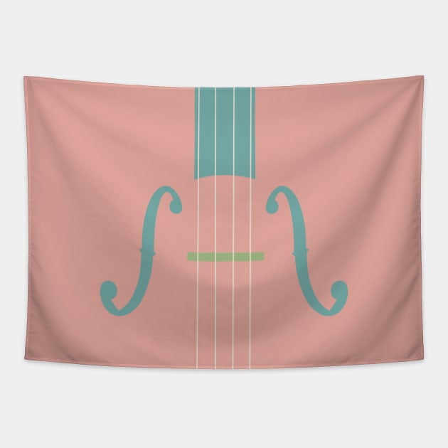 Strings in Baby Pink, Blue and Cream Tapestry by NattyDesigns