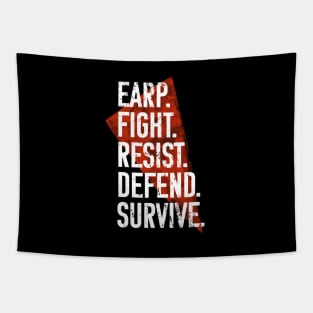 Earp Fight Resist Defend Survive - Wynonna Earp Tapestry