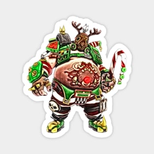 Overwatch Roadhog Christmas Rudolph Magnet