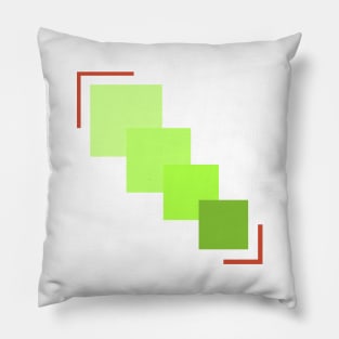 harmonious squares light colors Pillow
