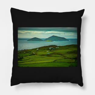 Irish Coast and Fields Pillow