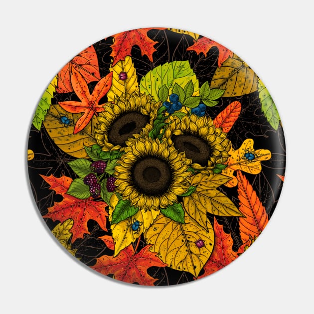 Autumn bouquet on black Pin by katerinamk