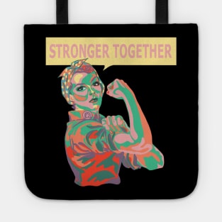 Rosie The Riveter in 40s Colors Tote