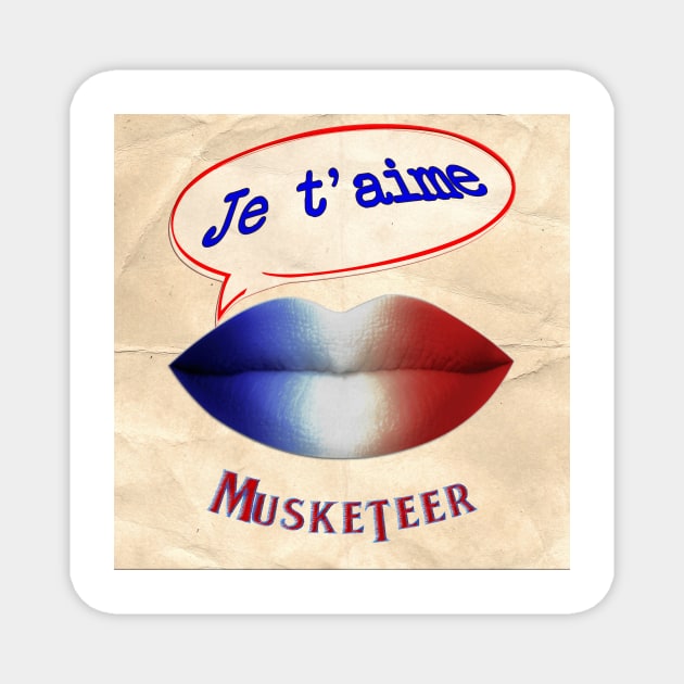 FRENCH KISS JETAIME MUSKETEER Magnet by ShamSahid