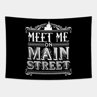 Meet Me On Main Street (WDW White) Tapestry