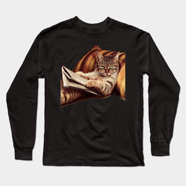 Funny Reading Cat Meme Internet Humor Book Funny Cat Long