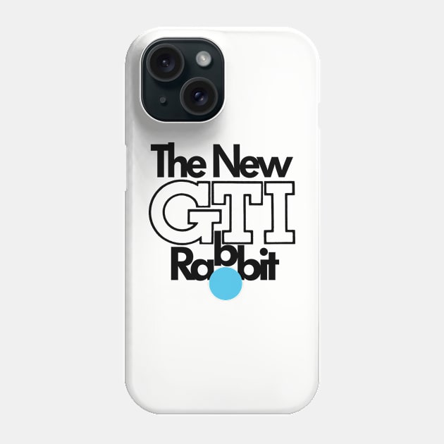 THE NEW RABBIT - advert Phone Case by Throwback Motors