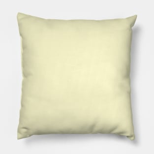 Pastel Lemon Yellow Pale Soft Meringue Yellow Solid Color Pillow