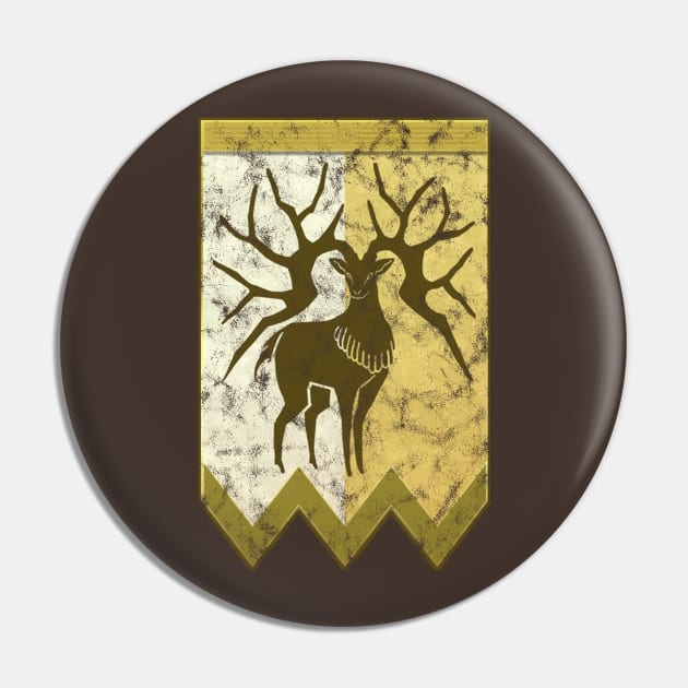 Three Houses Golden Deer Banner Emblem Pin by StebopDesigns