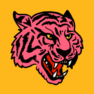 Pink Tiger Grin T-Shirt