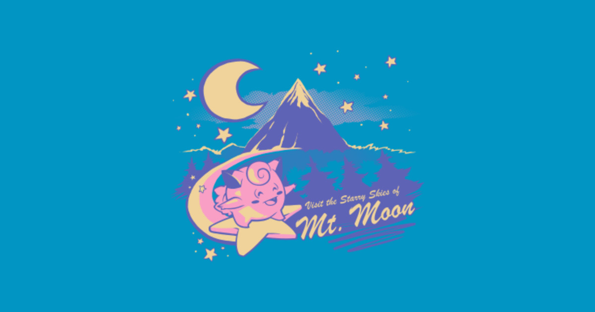 Mt Moon Pokemon T Shirt TeePublic mt-moon-pokemon-t-shirt-teepublic
