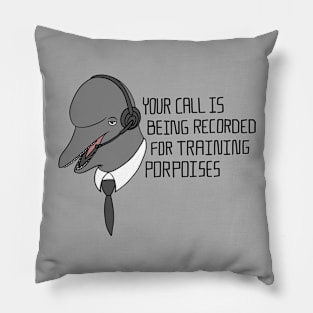 For Training Porpoises Pillow