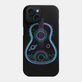 Guitar Music and Space Phone Case