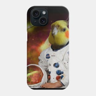 astronaut cockatiel Phone Case