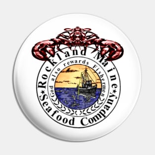 Rockland Maine Seafood Seal Pin