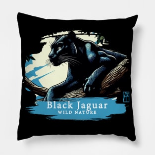 Black Jaguar - WILD NATURE - JAGUAR -3 Pillow