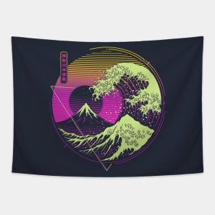 Glitch Wave Tapestry